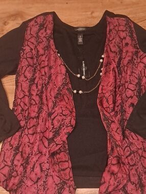 NWT Karen Brooks Women's Layered Sweater